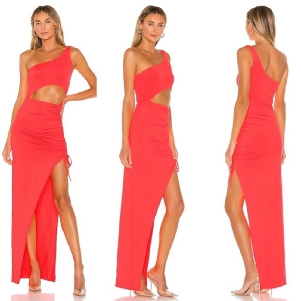 Alanie Maxi Dress in Neon Pink